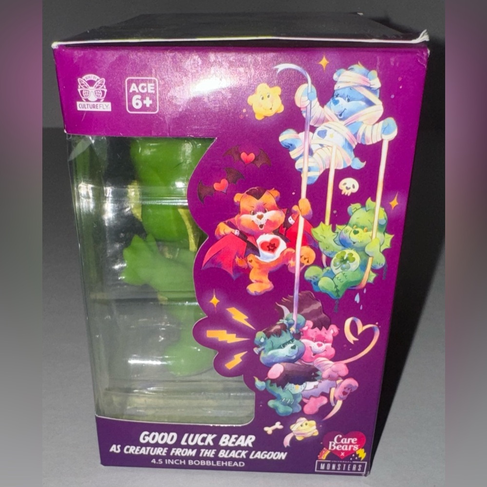 Care Bears Good Luck Bear as Creature from the Black Lagoon 4.5 inch Bobblehead - Picture 2 of 9
